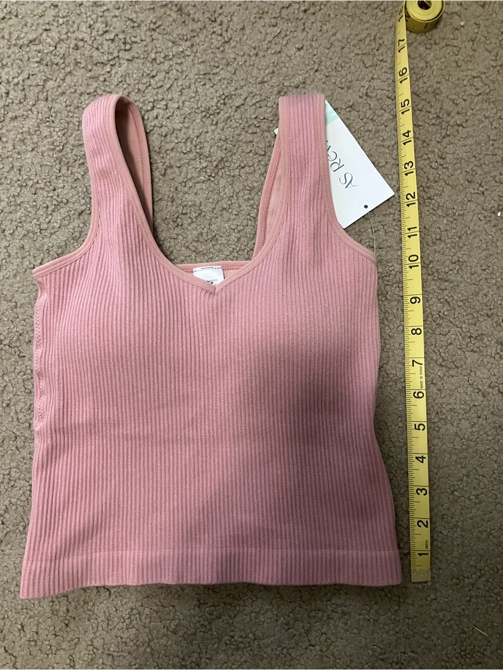 AS Revival Pink Ribbed Tank Top - Picture 5 of 6